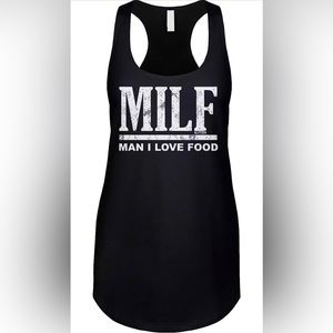 blittzen Milf - Man I Love Food Ladies Tank - XL